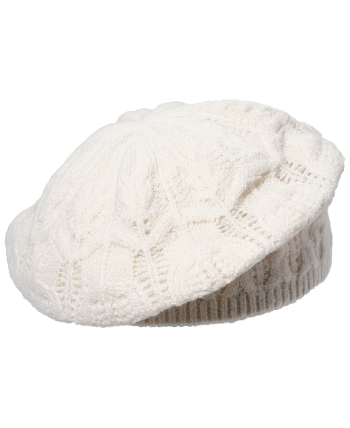 Ralph Lauren Pointelle Beret In White
