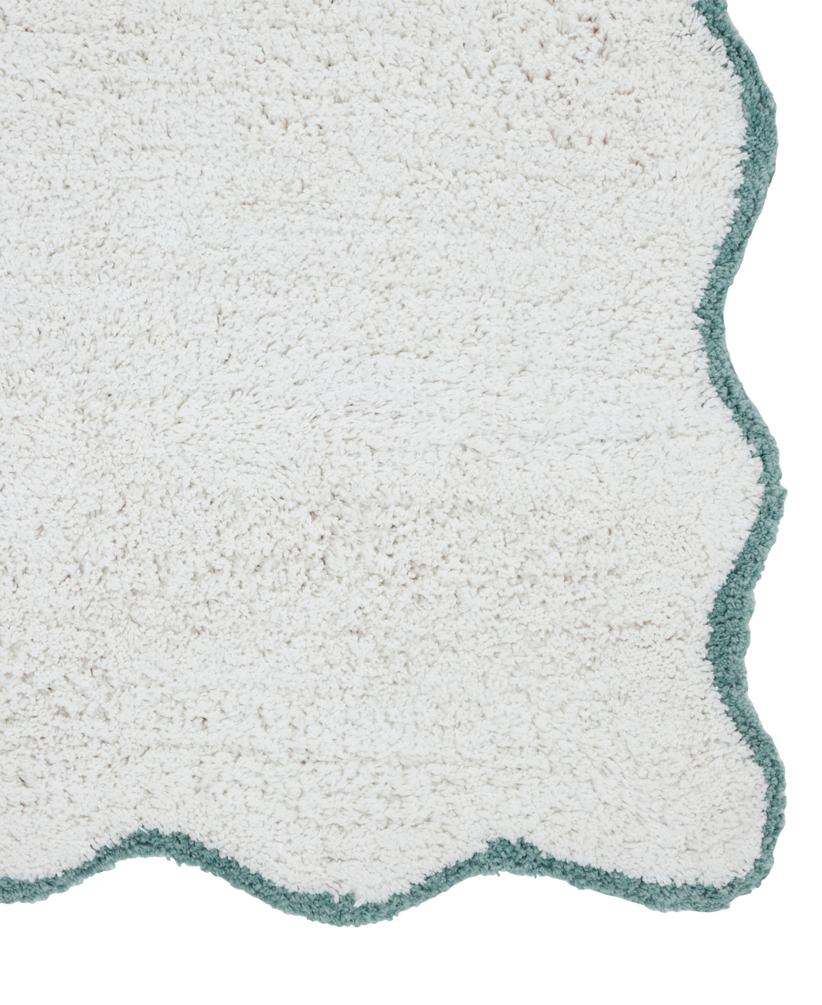 Vcny Home Scallop Cotton Bath Rug, 17" x 24"