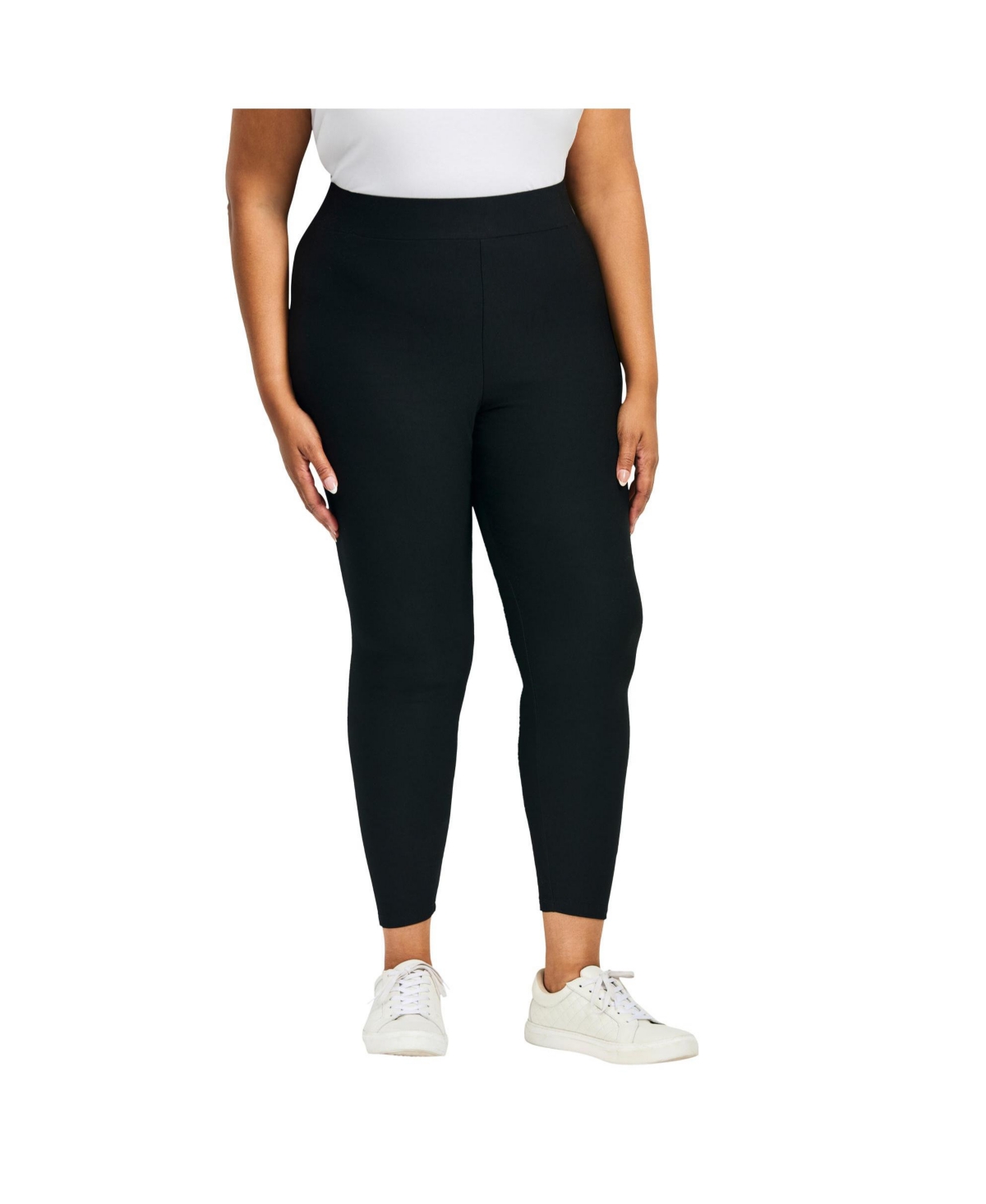 Avenue Women's Plus Size Ultra-Comfort Super Soft Legging - Black