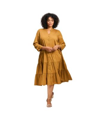 Women's Avery Cotton Poplin Button Dress