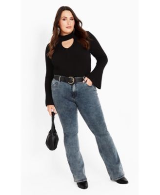 Women's Plus Size Zoe Ribbed Knit Sweater