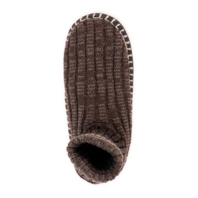 Men's Cuff Slipper Boots, Red Buffalo Check