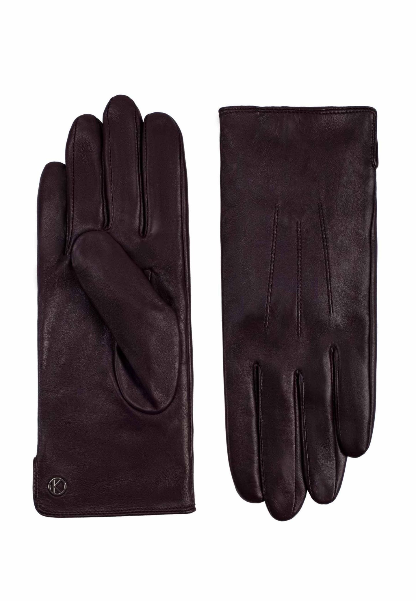 Женские перчатки KESSLER Premium lambskin leather glove Style Carla, цвет: Тёмный коричневый — фото 2