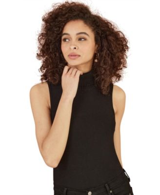 Women's Roll Neck Sleeveless Sweater