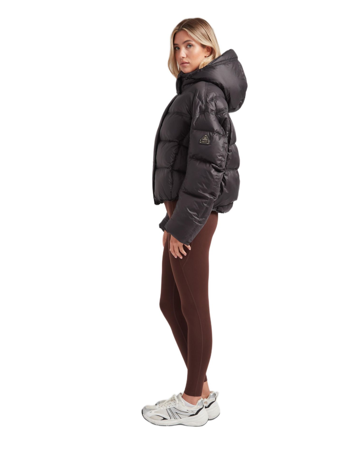 Женская куртка JACK1T Cloud Boss Hooded Puffer, цвет: Чёрный — фото 7