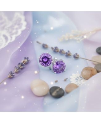 2CT Solitaire Round Cubic Zirconia CZ Clip On Stud Earrings Non Piercing