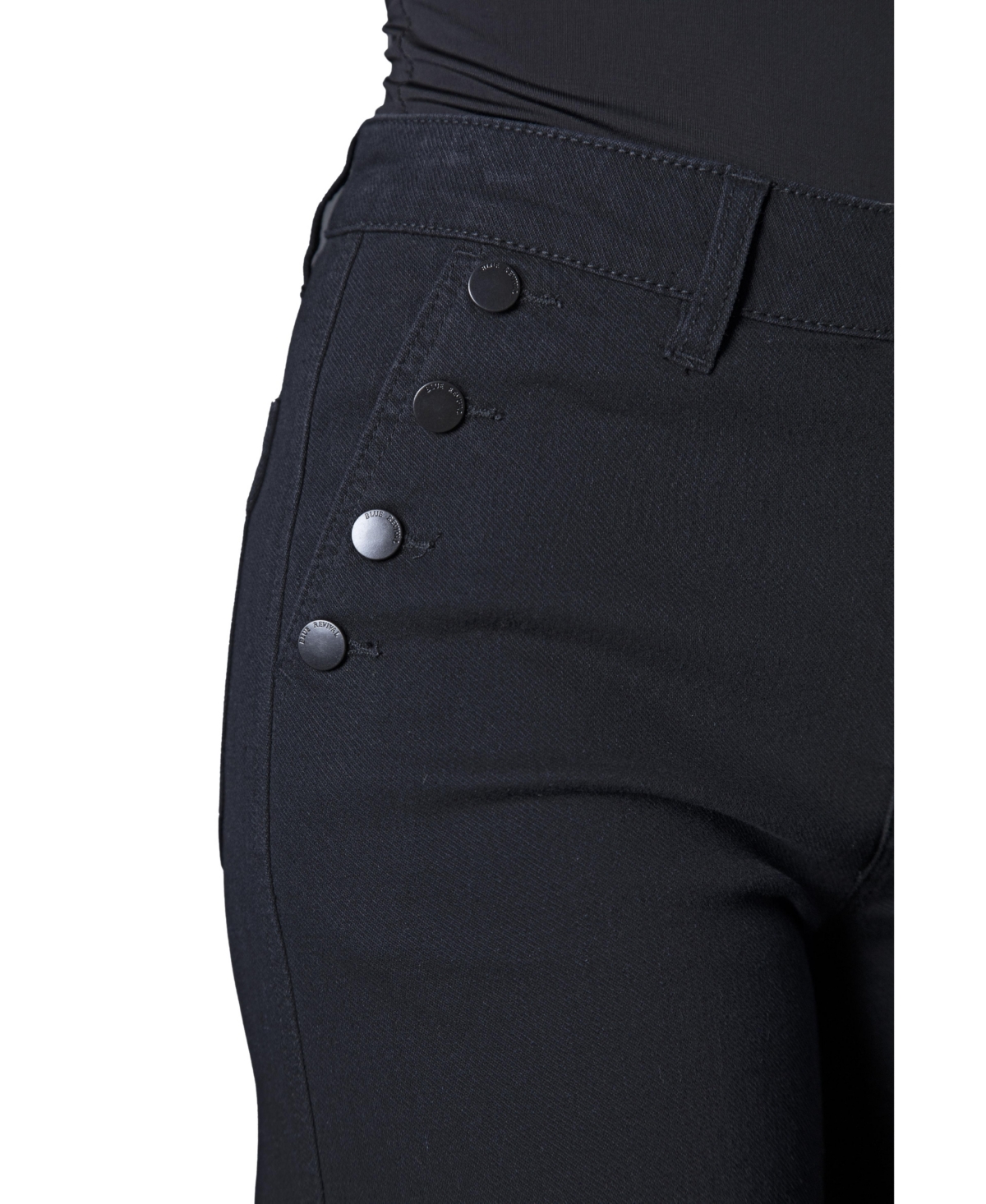 Blue Revival Women's Selena Mid Rise Wide Leg Jeans