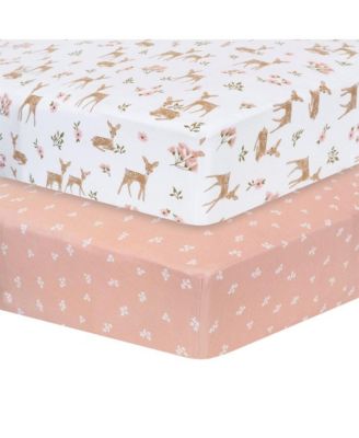 Cotton Jersey Fitted Sheet - Dusty Rose