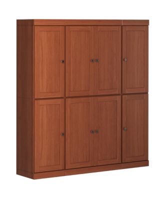 100% Solid Wood Pantry Cabinet, Shaker Doors, 2 Drawers, Adjustable Shelves, 65" Wide, 71.5" Tall