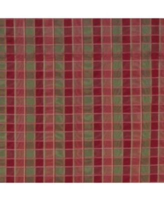 Gabriel Check Cornice 100% Cotton with Fully Lined 3" Rod Pocket Valnance for Windows 50" x 17" Grape