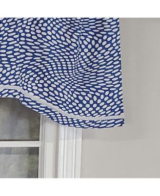 Arvana Cornice Style All Season 3" Rod Pocket Valance 50" x 17" Blue by RLF Home