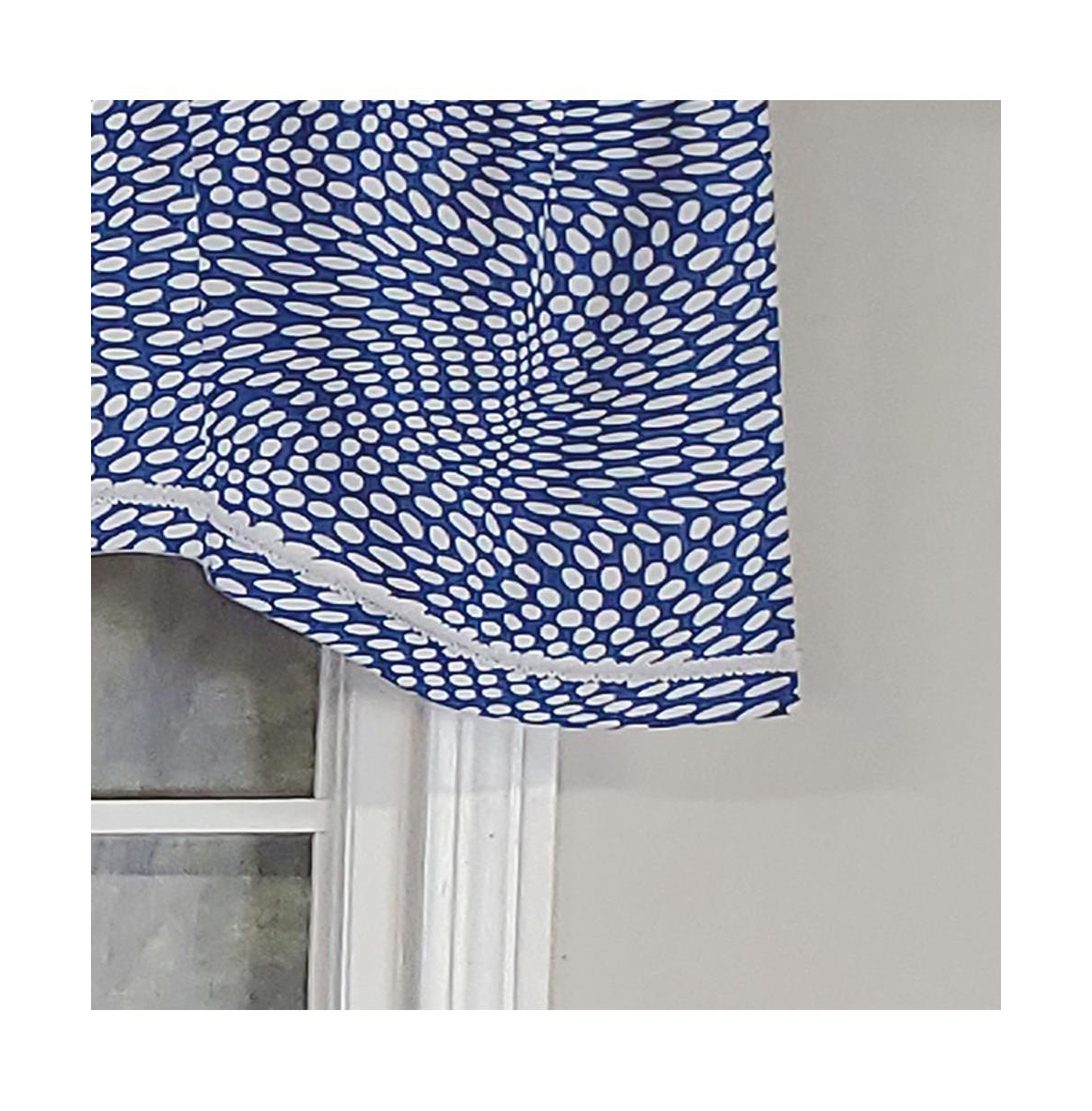 Arvana Cornice Style All Season 3" Rod Pocket Valance 50" x 17" Blue by Rlf Home