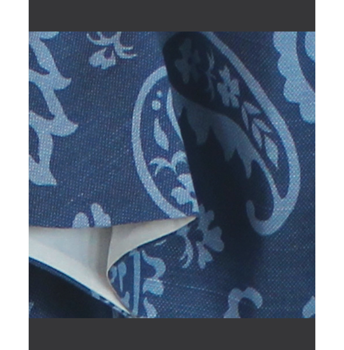 Rlf Home Paisley Tab Window Treatment Premium Quality Valance 4" Top Tabs 50" x 20" Blue