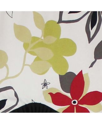 Aria Ruffled Window Treatment Provance Premium Quality Valance 3" Rod Pocket 50" x 17" Multi/Ivory