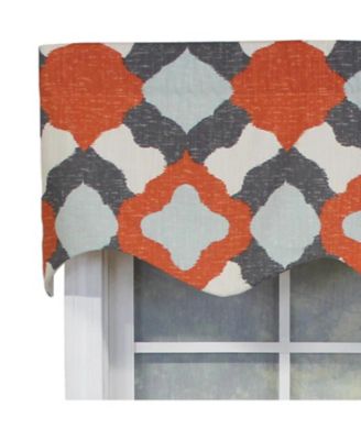 Twinkle Regal 100% Cotton with Fully Lined 3" Rod Pocket Valnance for Windows 50" x 17" Multi