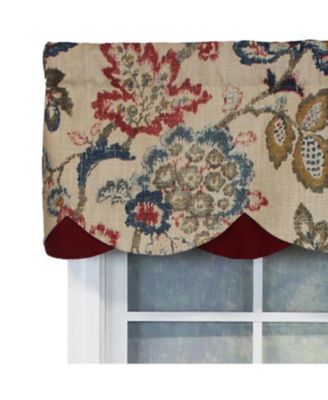 Silvia Petticoat 100% Cotton with Fully Lined 3" Rod Pocket Valnance for Windows 50" x 15" Walnut