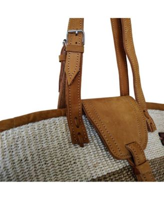 Peaceful Life Handmade Medium Sisal Basket Tote Bag