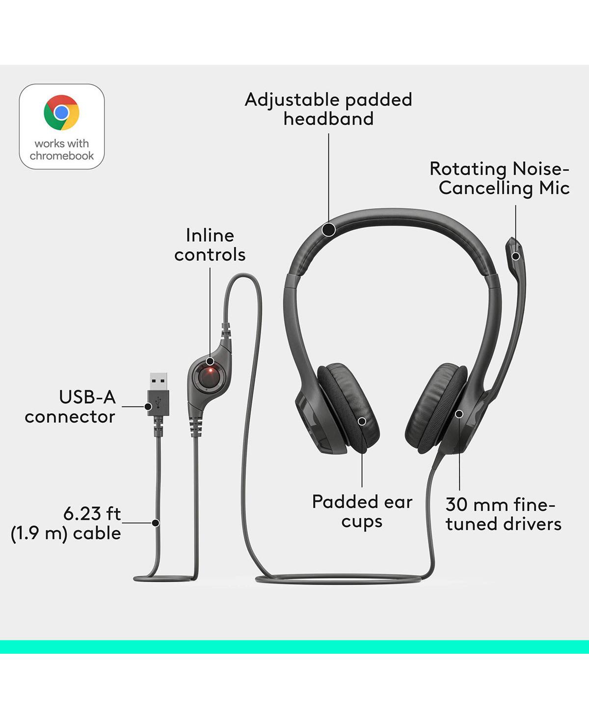 Logitech Usb Headset H390 (981-000014)