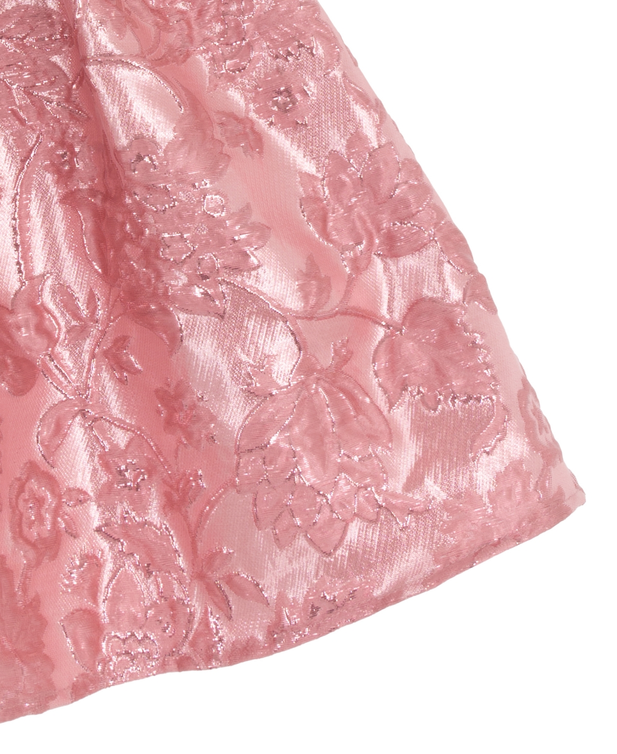 Rare Editions Girls 2T-6X Sleeveless Metallic Brocade Dress