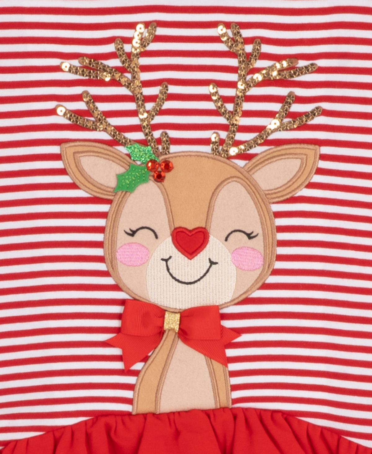 Rare Editions Girls 4T-6X Long-Sleeve Striped Top and Leggings, 2-Piece Set