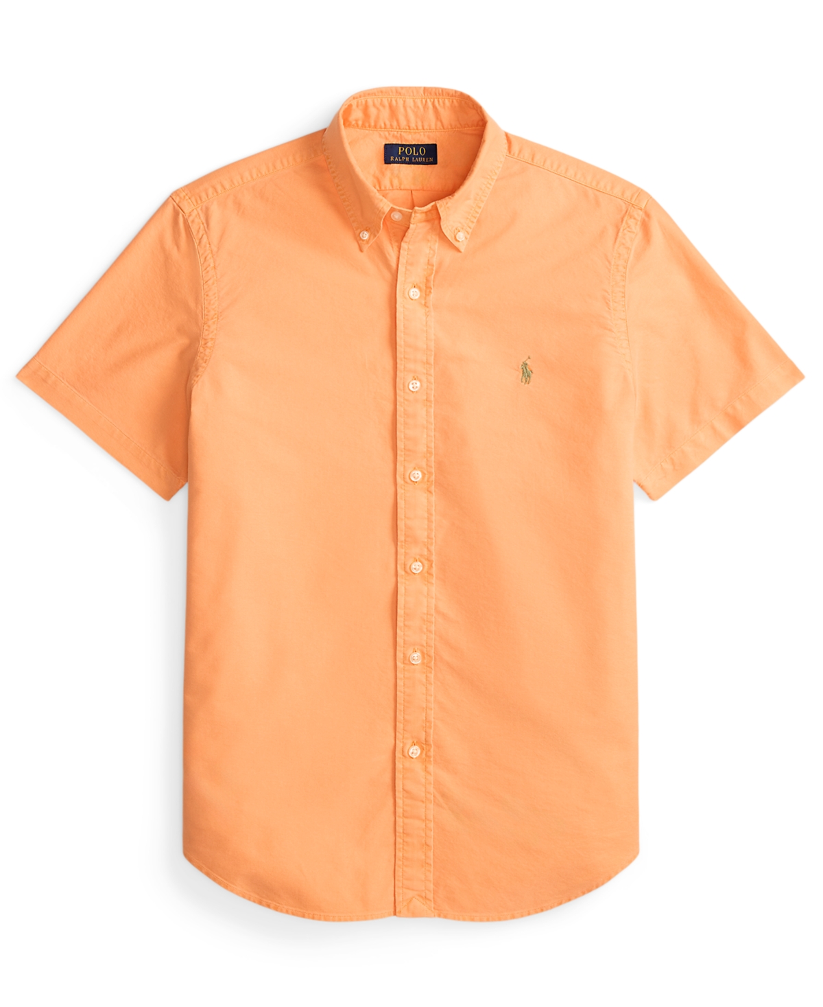 Polo Ralph Lauren Men's Classic Fit Garment-dyed Oxford Shirt In Orange
