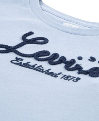 Girls' Toddler 2T-4T Short-Sleeve Script Logo Detail T-Shirt