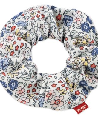 Girls' Toddler 2T-4T Ruffle Shoulder Top, Pants, and Scrunchie, 3-Piece Set