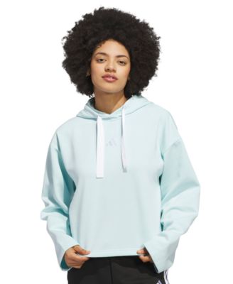 Women's Fleece 3-Stripes Loose-Fit Hoodie