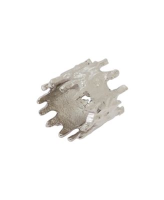Jagged Edge Napkin Ring, Set of 4