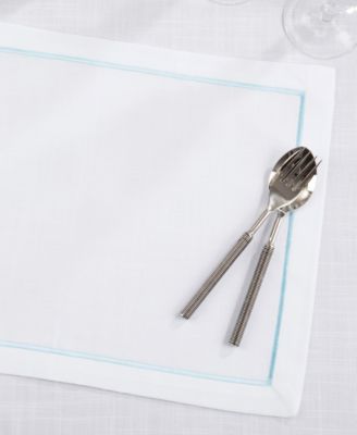 Embroidered Line Design Placemat, Set of 4