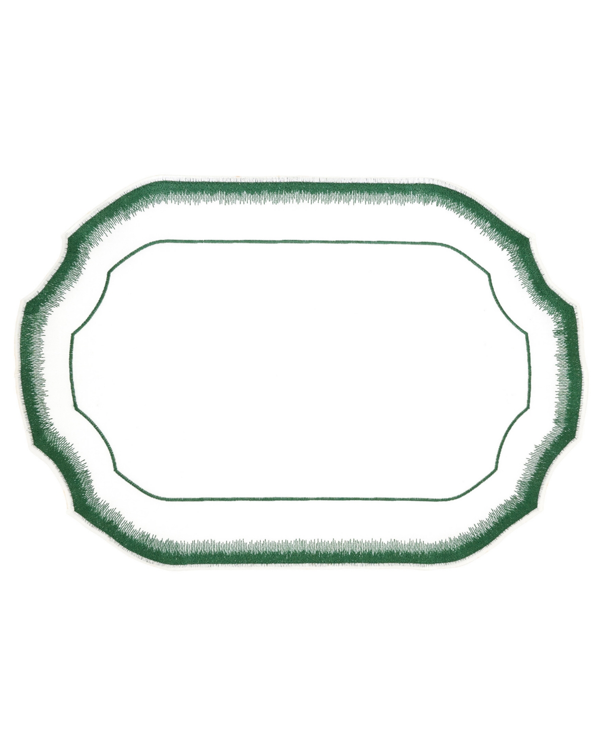 Saro Lifestyle Elegant Embroidery Detail Placemat, Set of 4