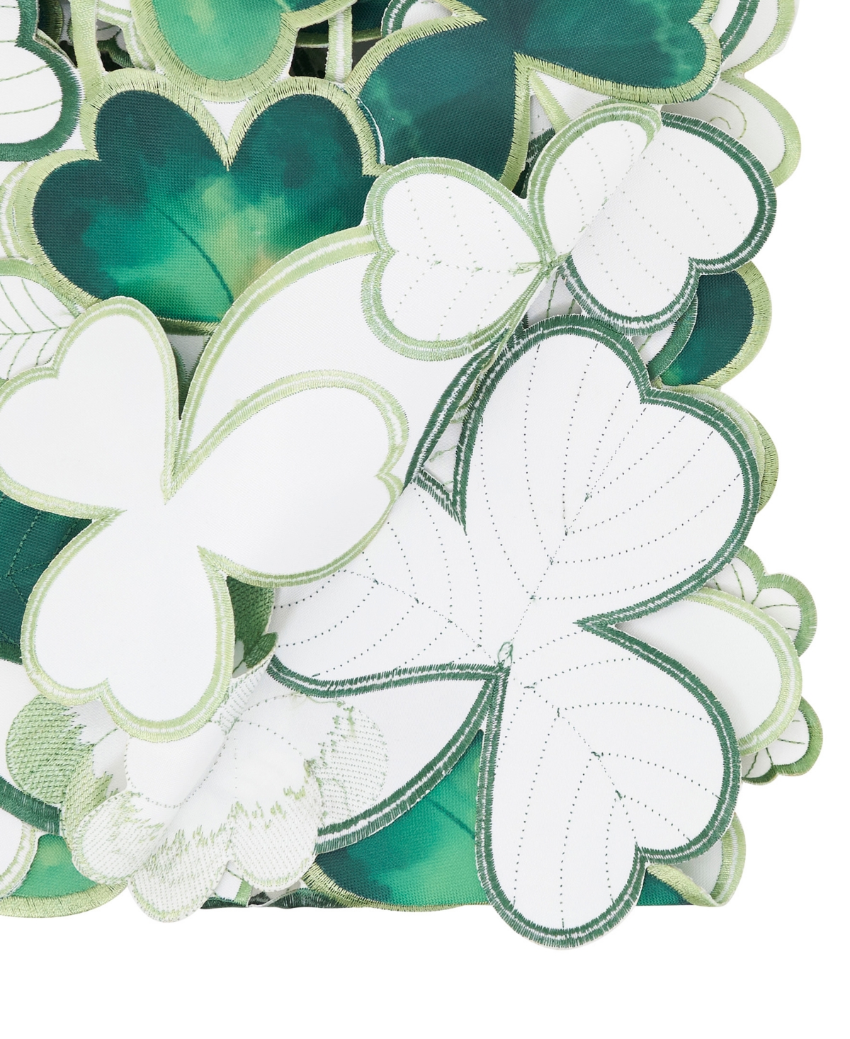 Saro Lifestyle Clovers Table Runner, 13" x 72"