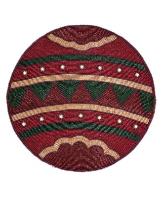 Beaded Ornament Placemat, Set of 4