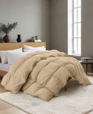 Heavyweight Goose Down Fiber Comforter, Twin