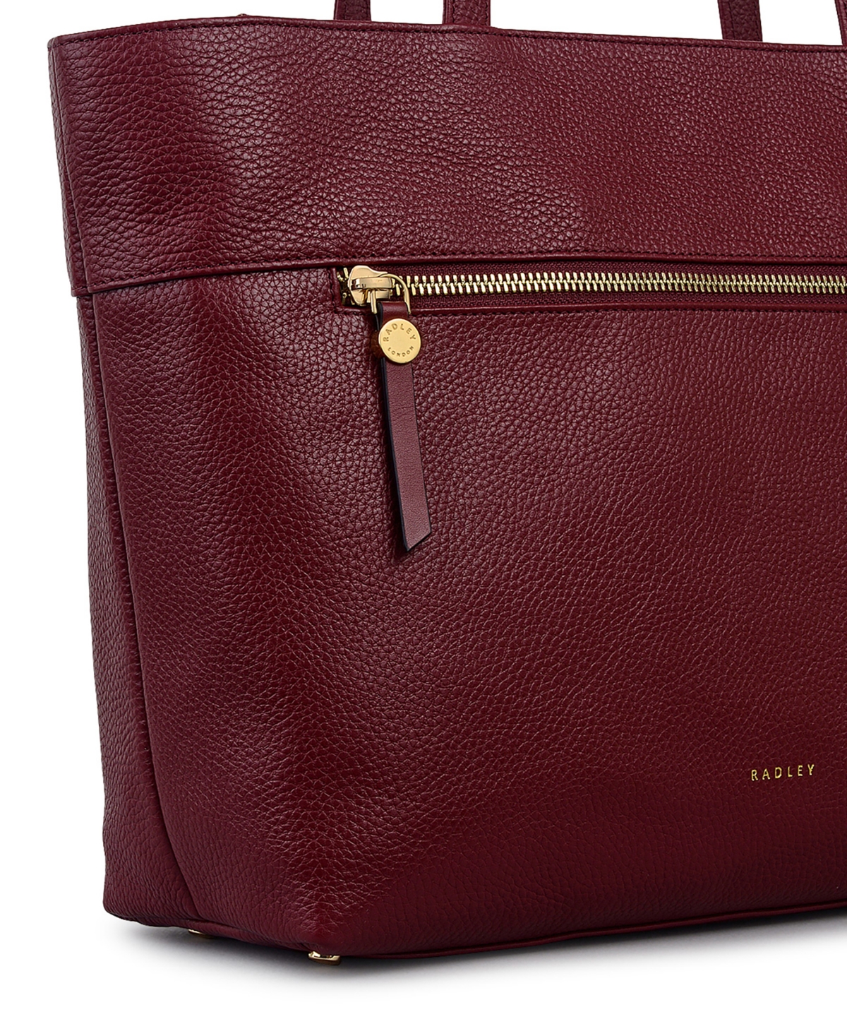 Radley London Fountain Road Large Zip Top Tote Bag In Burgundy