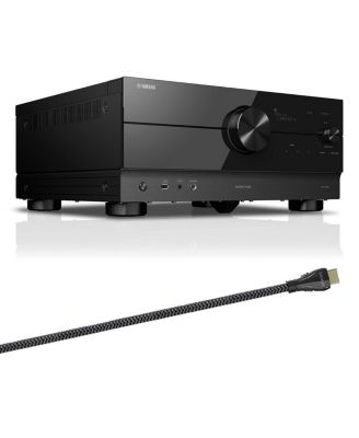 RX-A6A AVENTAGE 9.2 Channel AV Receiver with Sanus Ultra High Speed 8K 6.56 ft. HDMI 2.1 Cable