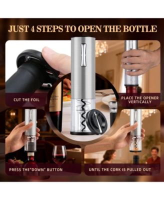 Electric Wine Bottle Opener with Electric Decanter and Aerator