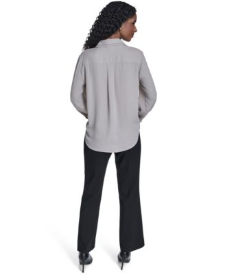 Women's Decorated Button-Down Top