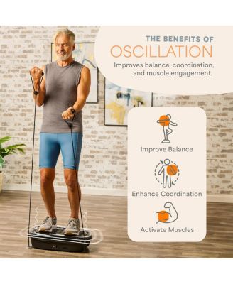 Lifepro HexaPlate Lite Vibration Plate Exercise Machine – Full Body Vibrating Platform for Lymphatic Drainage, Recovery & Muscle Toning