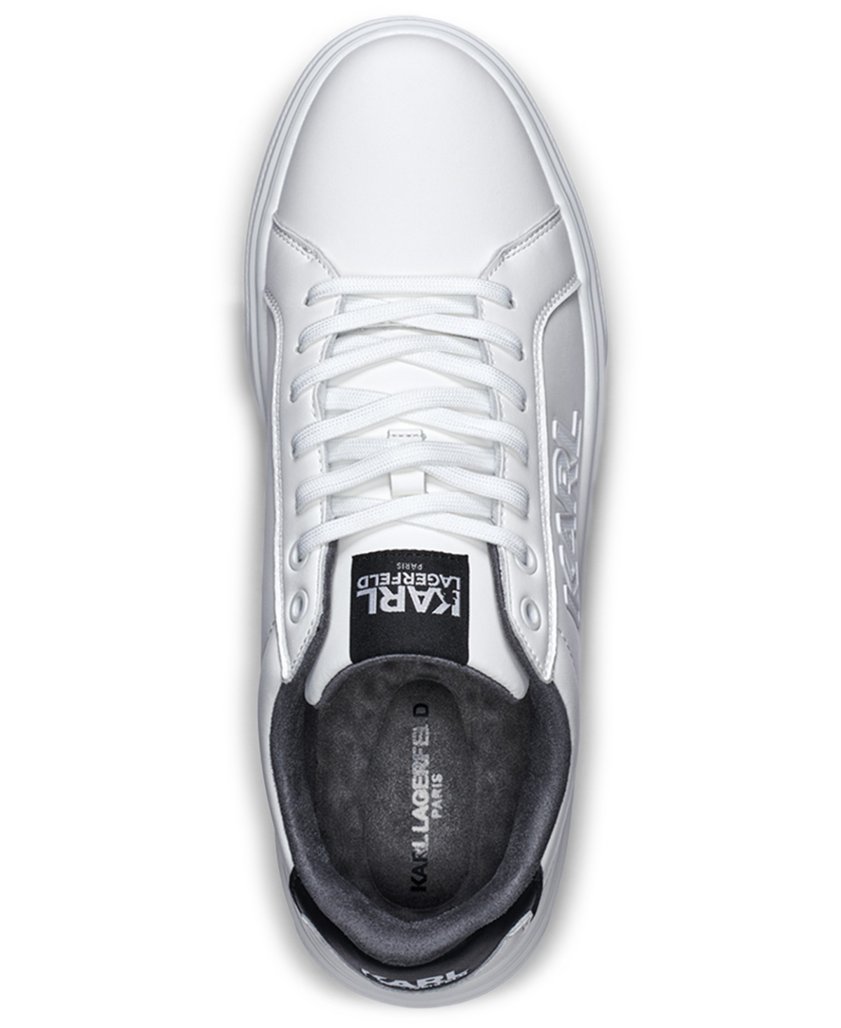 Karl Lagerfeld Paris Men's Leather Side Sneaker