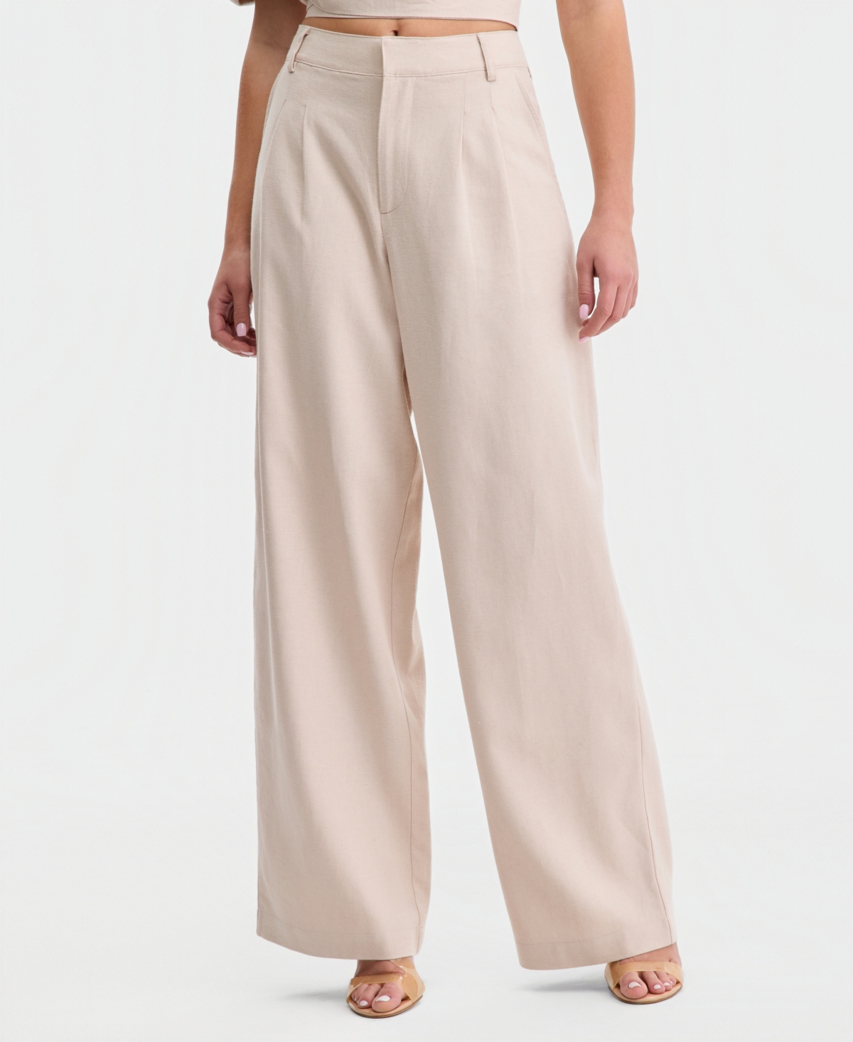 Guess Women's Sulli Linen Wide-Leg Pants