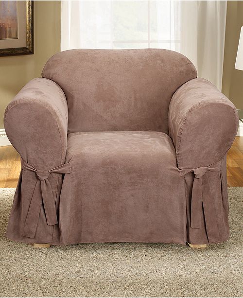Sure Fit Soft Faux Suede Chair Slipcover & Reviews Slipcovers Home