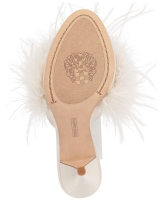 Women's Paelly High-Heel Feathered Dress Sandals