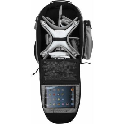 PortaBrace DJI Drone Backpack Back Pack Professional Video Equipment Case, Silver (BK-Phantom 4)