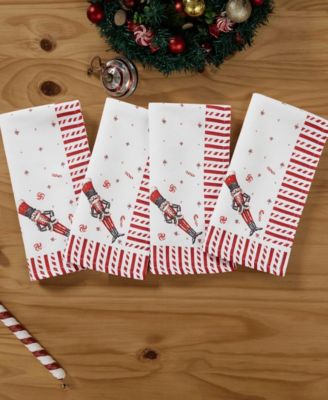 Nutcracker Candy Napkins, Set of 4