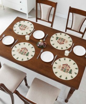 Avanti Gingerbread Village Table Linen Collection In Multi