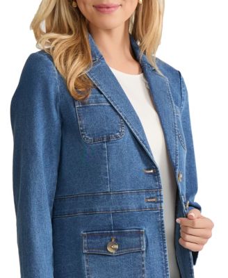 Petite 2 Button Collared Jacket