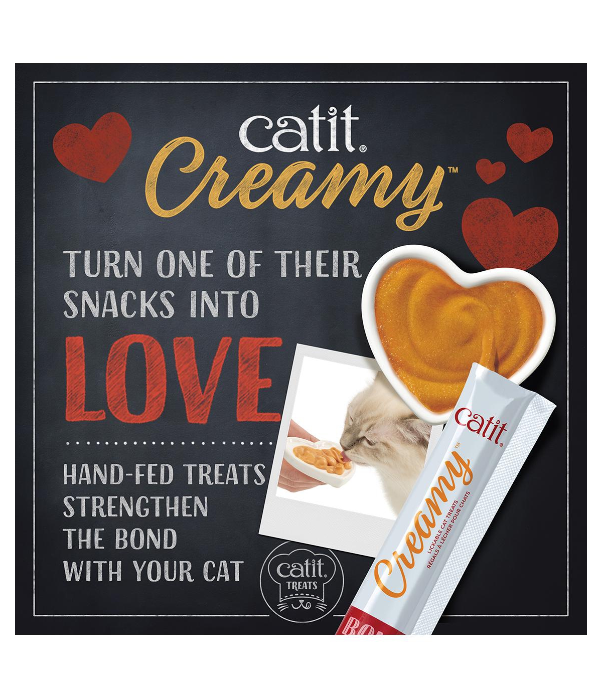 Catit Creamy Lick Treat Chick/Shrimp 50pk