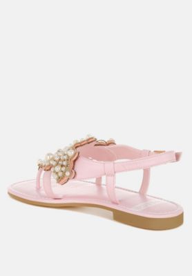 Rag and Co Womens Nayasa Pn Buckle Pearls Flats