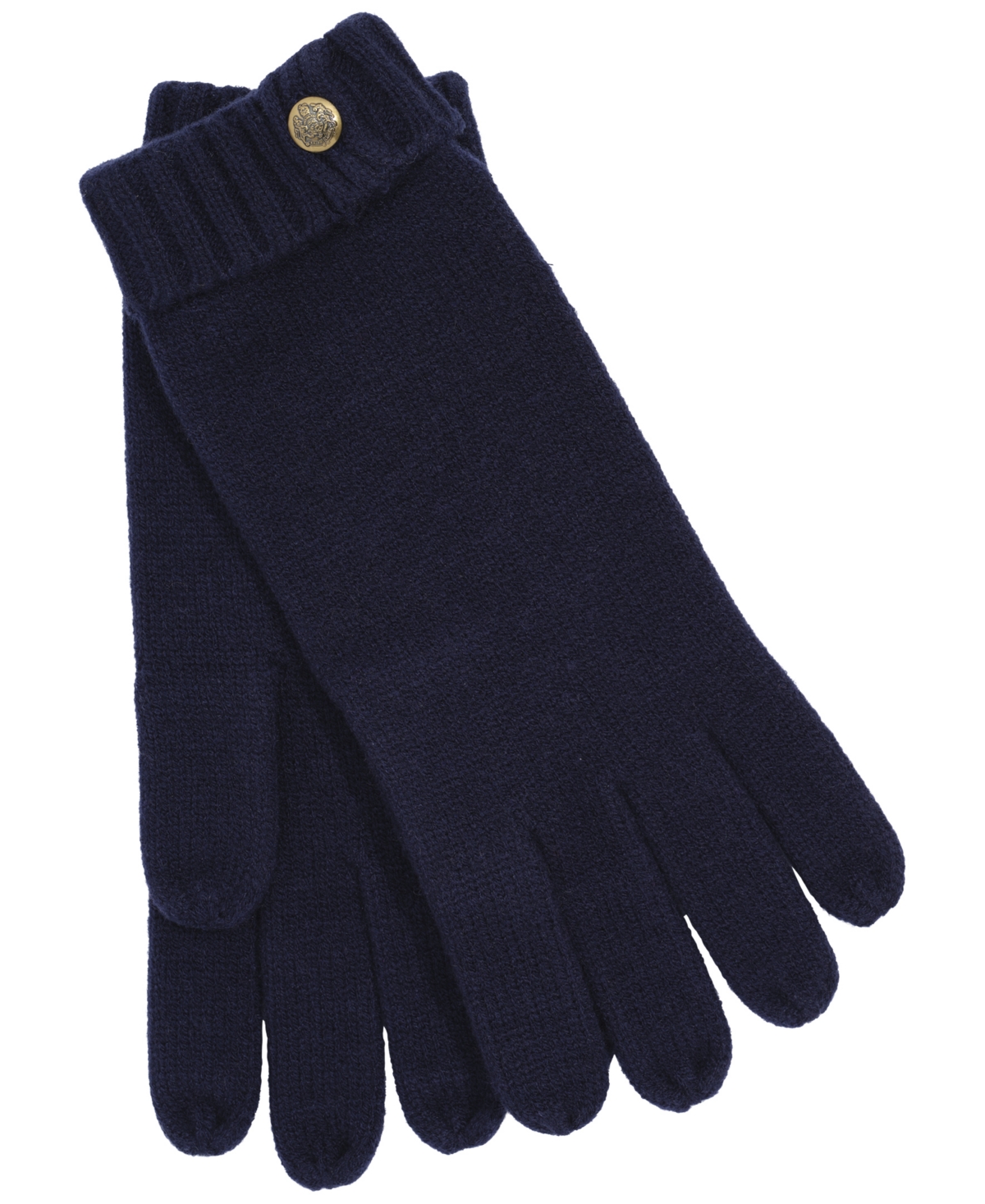 Ralph Lauren Crest Knit Glove In Blue